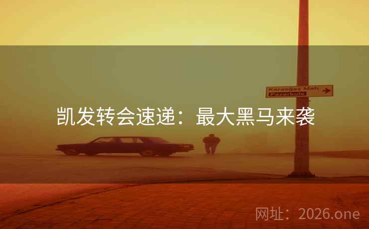 凯发转会速递:最大黑马来袭